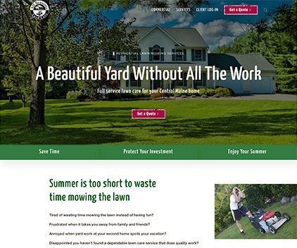 Marketing Strategy, Messaging Guide, Website Design & Development - Client: All Seasons Yard Care